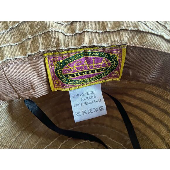 SCALA Sage/Cream Packable Floppy Hat sz OS - Picture 5 of 6